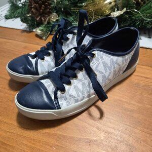 Womens Michael Kors Navy Sneakers